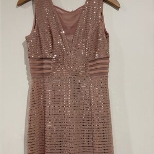 Enfocus Studio Rose Colored Sequin Dress